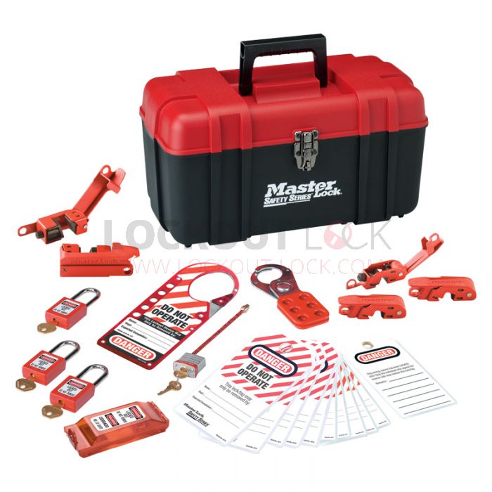Masterlock ML-1457 Toolbox w/ Lockout Kit Selection