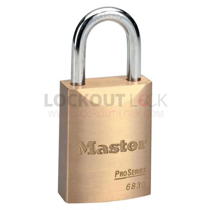 Masterlock 6830 Brass Pro Series Padlock w/ Key Choice