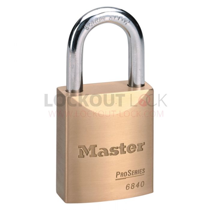 Masterlock 6840 Brass Pro Series Padlock w/ Key Choice