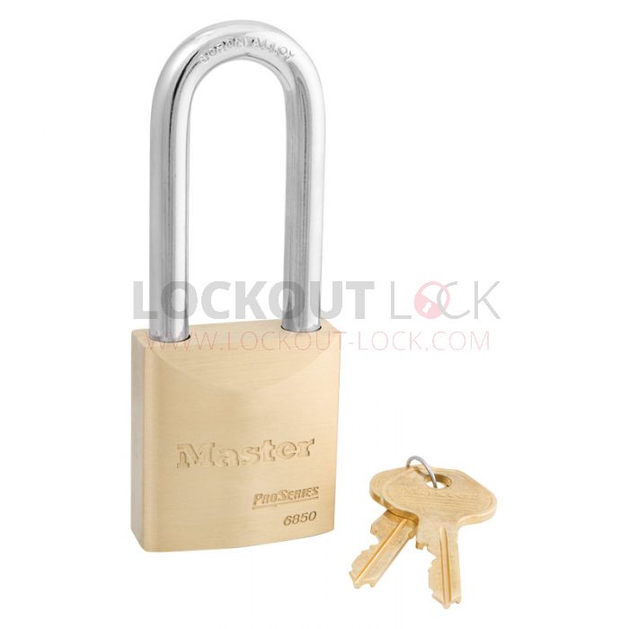 Masterlock 6850LJ Brass Pro Series Padlock w/ Key Choice