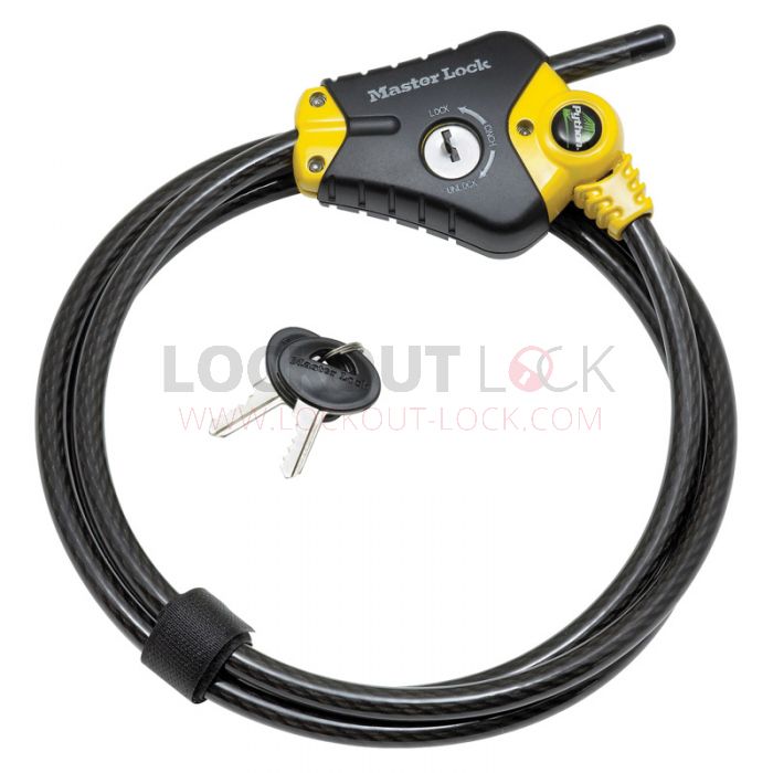 Masterlock 8414 Python Keyed Alike Locking Cable w/ Size Choice