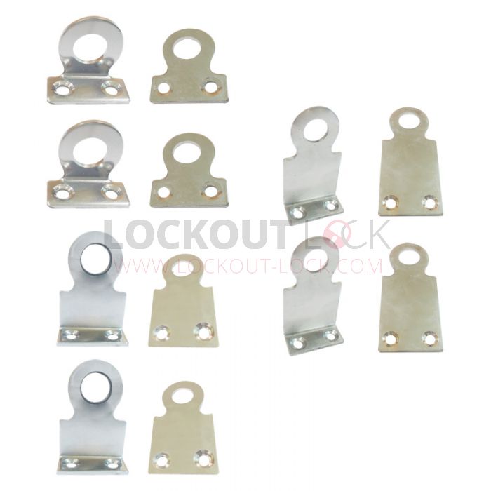 Bolt or Rivetable Padlock Eye Combo Pack