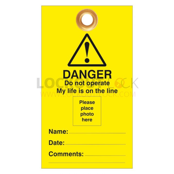 Danger Do Not Operate My Life Photo ID Pack of 10