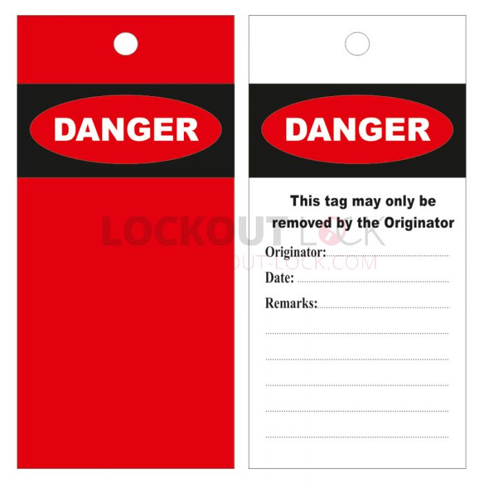 Danger This Tag Must Only Be Used By Black Red Yellow Pack of 10