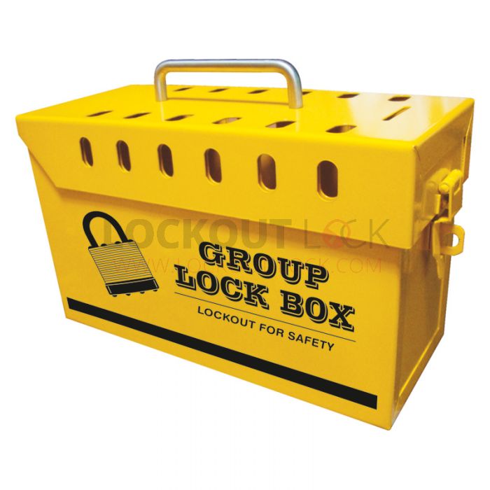 Group Lock Out Box Yellow 13 Lock