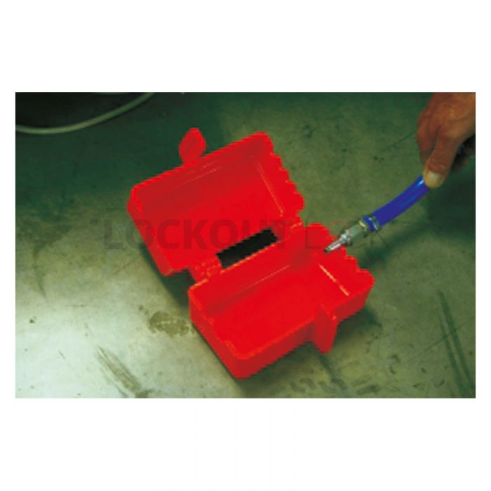 Large Electrical Plug Lockout Box 2 Plugs