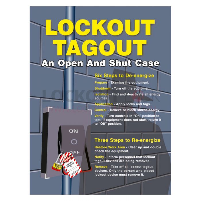 Lockout Tagout Poster An open and Shut Case
