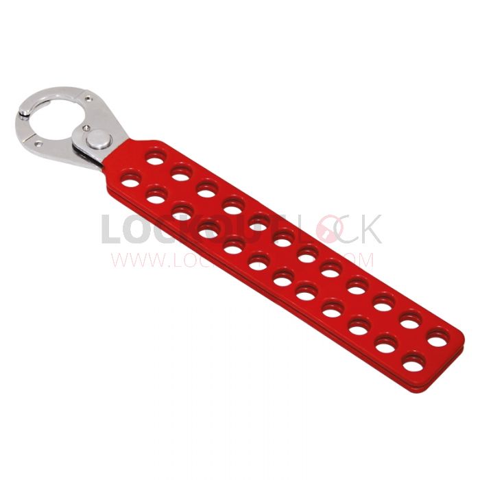 Vinyl-Coated Lockout Hasp – 24 Hole