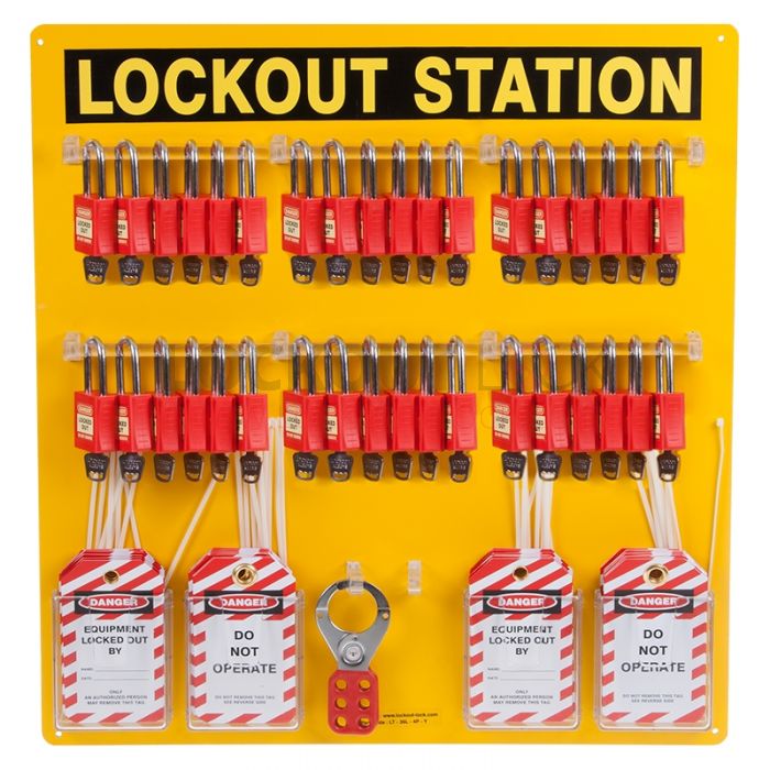 36 Lock Lockout Station - With Accessories