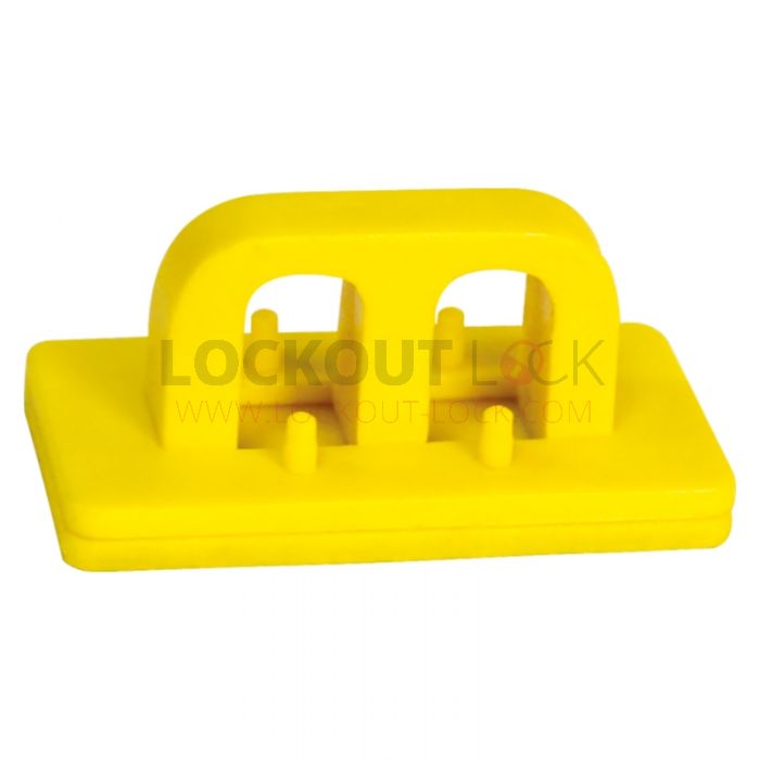 Lockout Lock Two Slot Blocking Bar Lockout - Flat Base