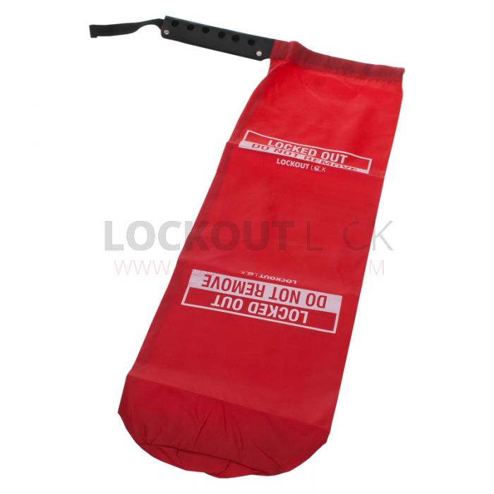 Small Pendant Crane Cover Lockout Red PVC 12 inches Depth