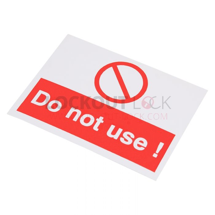 Do Not Use Self Adhesive Label 55mm 75mm 10