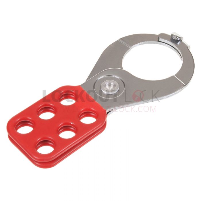 Double Locking Vinyl Coated Padlock Hasp - Back