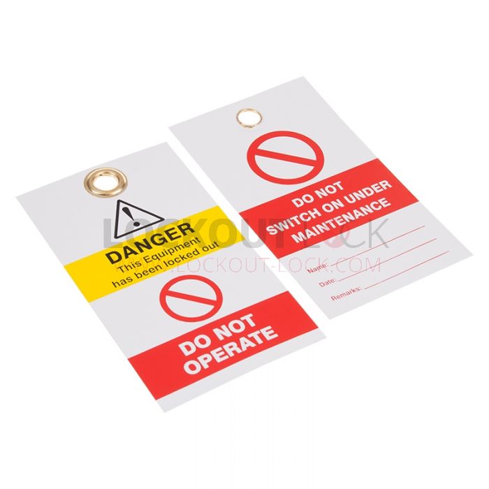 Do Not Switch On Under Maintenance - Red / White - Pack of 10