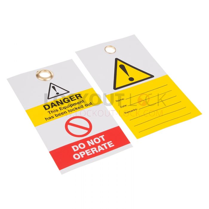 Yellow Exclamation - Disposable Tag - Pack of 10