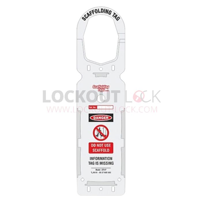 Lockout Lock LT-SCF-TG-P Premier Scaffolding Tag - Set of 10.