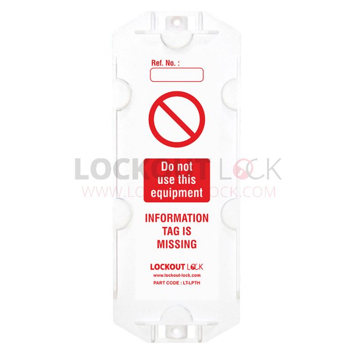 Lockout Lock LT-LPTH Large Property Tag Holder - Set of 10