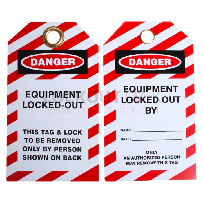 Equipment Locked out Lockout Tagout Label Pack of 10