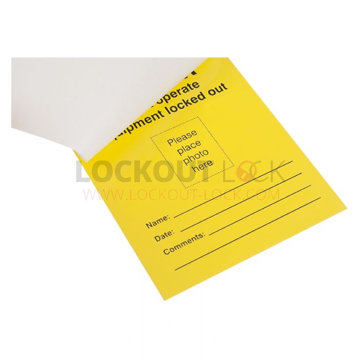 Danger Do Not Operate Photo ID Pack of 10 - Front