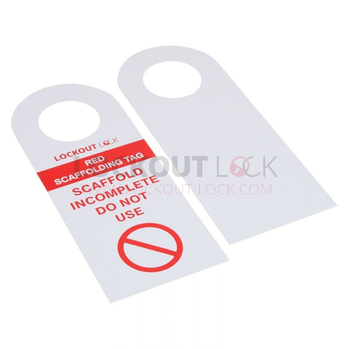 Red Scaff Tag Scaffolding Tag Set of 10