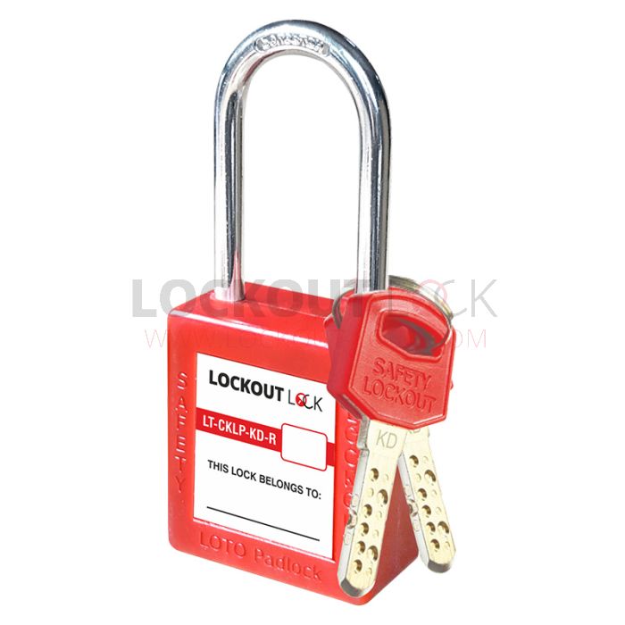 Lockout Lock Series 5 Computer Key Lockout Safety Padlock with Steel Shackle - Key Different