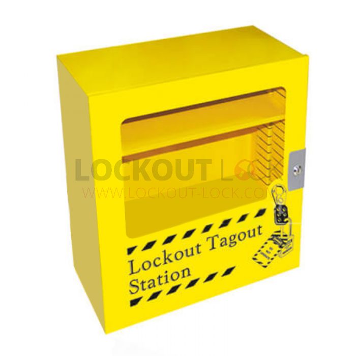 Lockout Tagout Station - 24 x 22 x 10 inch with Clear Fascia