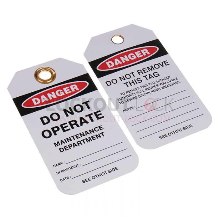 Danger Do Not Operate Maintenance Dept Pack of 10