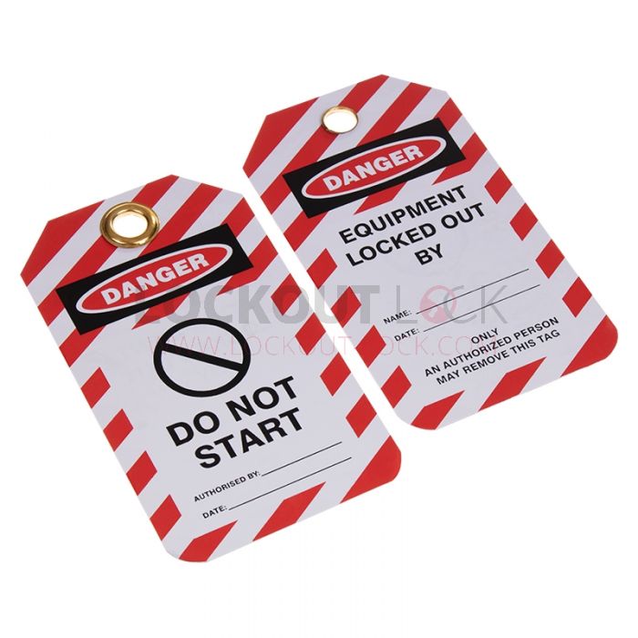 Do Not Start with Symbol Lockout Tag Pack of 10