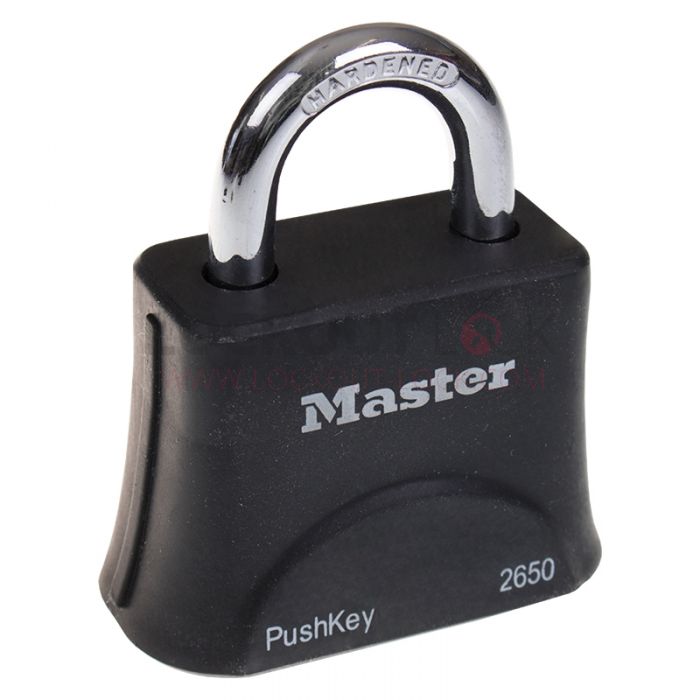 Masterlock 2650 Push Key Portable Padlock - Front