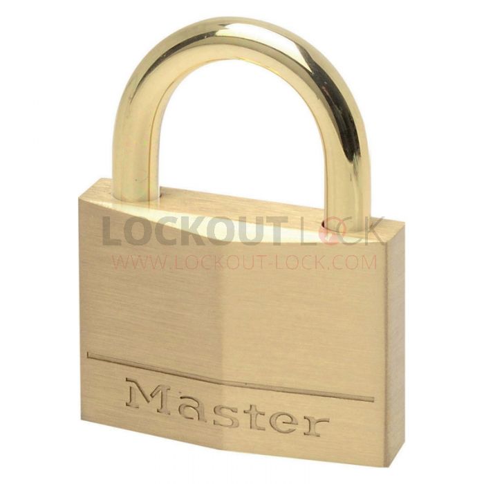 Masterlock 645EURD Brass padlock w/ Brass Shackle - Keyed Different