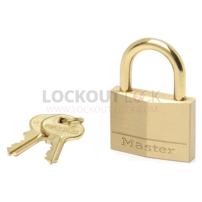 Masterlock 655EURD Brass Padlock w/ Brass Shackle - Keyed Different