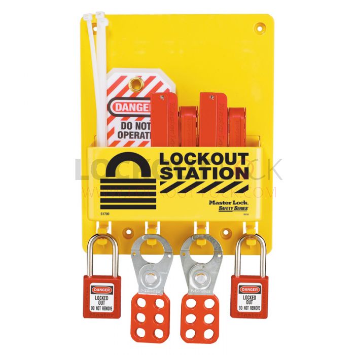 Masterlock S1720E410 Electrical Lockout Station Kit 
