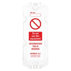 Lockout Lock LT-LPTH Large Property Tag Holder - Set of 10
