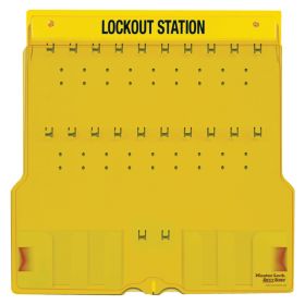 Masterlock 1484B 20 Padlock Lockout Station w/ Optional Equipment