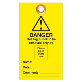 Photo ID Tags LOTO Tags With Instant Personal Identification