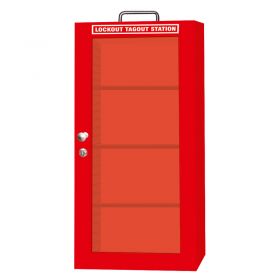 Lockout Tagout Station 30 inch 15 inch 9 inch with Clear Fascia