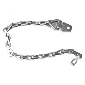 Metallic Mounting Bracket and 9 inch Stainless Steel Chain