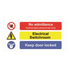 Kewtech NHS Compliant Electrical Switchroom Safety Sign