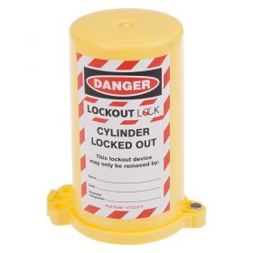 Gas Cylinder Lockout Fits 35mm Stem Yellow