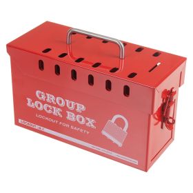 Group Lock Out Box Red 13 Lock