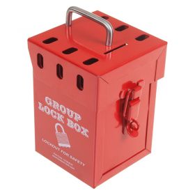 Group Lock Out Box Red 7 Lock
