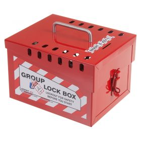 Large Group Lockout Box - 12 Locks closed