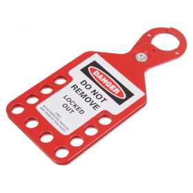 10 Hole Hasp with Integrated Tag