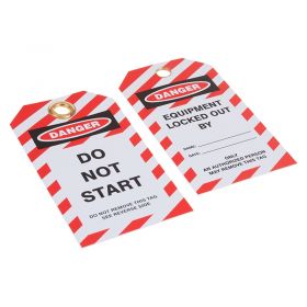 Do Not Start Lockout Tag Pack of 10