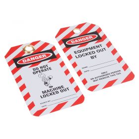 Do Not Operate Machine Locked Out Tagout Label Pack of 10