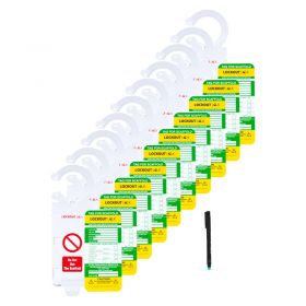 Lockout Tagout Scaffold Tag Kit - Incl. 10 tags