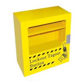 Lockout Tagout Station 24 inch 22 inch 10 inch with Clear Fascia