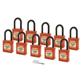 Fully Insulated Nylon Padlock - Key Alike