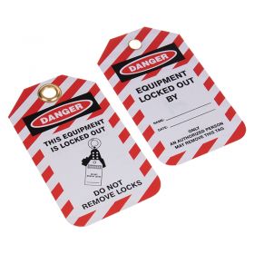 This Equipment is Locked Out - Do Not Remove Lock - Pack of 10