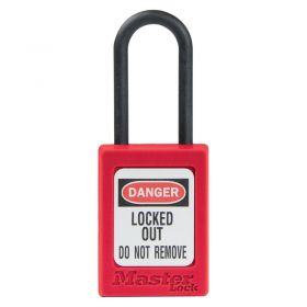 Masterlock S32 Nylon Shackle Zenex Padlock - Red